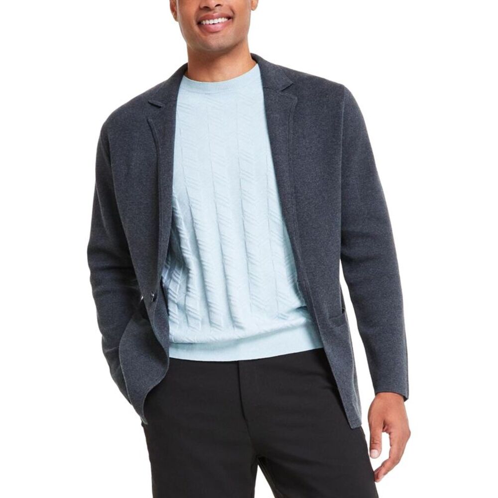 Alfani Mens Regular Fit Blazer Cardigan Sweater, NWT